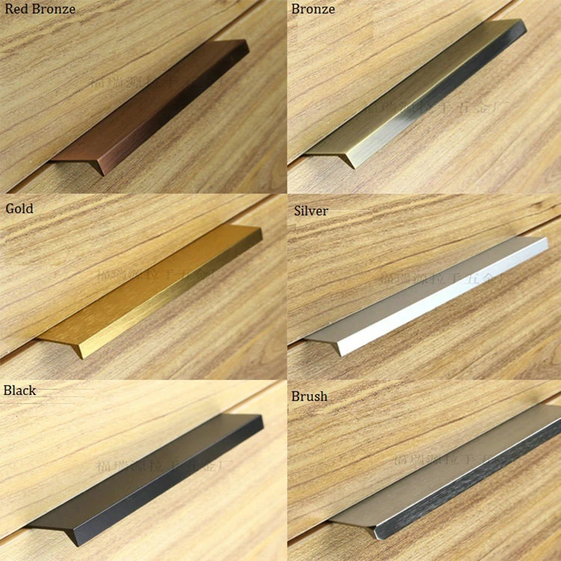 10 шт. 200 мм Длинный Алюминиевый кухонный шкаф мебель ручка выдвижная дверь