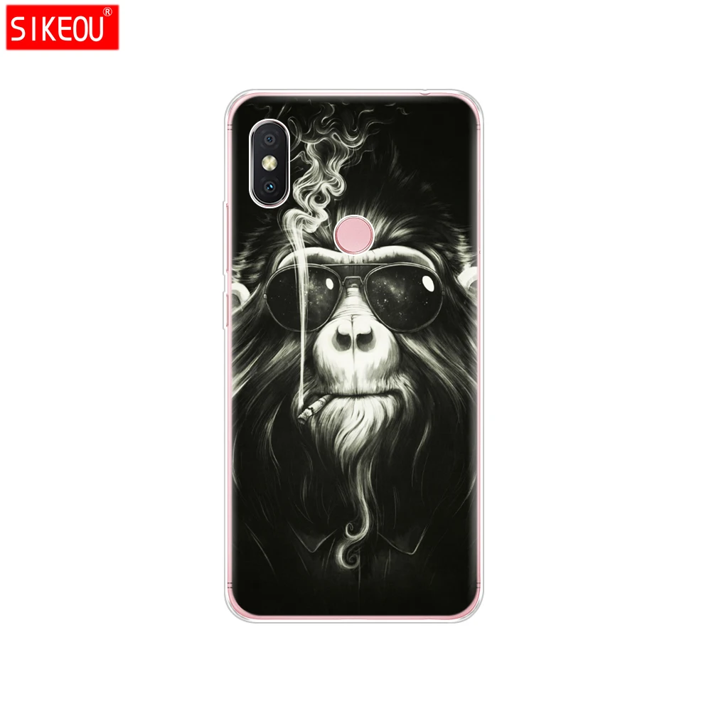 Силиконовый чехол для xiaomi Redmi S2, чехол Y2, задняя крышка, чехол для телефона s, xiaomi Redmi Y2, бампер, Hongmi S2, чехол, полная защита, мягкий Кот - Цвет: 12075