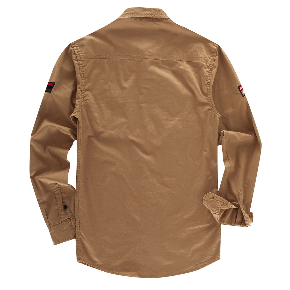 Large Size Men's Outdoor Tactical Climbing Camping Hiking Clothes Male Wear Long Sleeve Lapel Pure Cotton Fishing Hunting Shirt | Спорт и