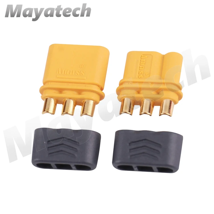 Amass MR30 Upgrated из разъема XT30 разъем женский и мужской Вилки позолоченный для RC