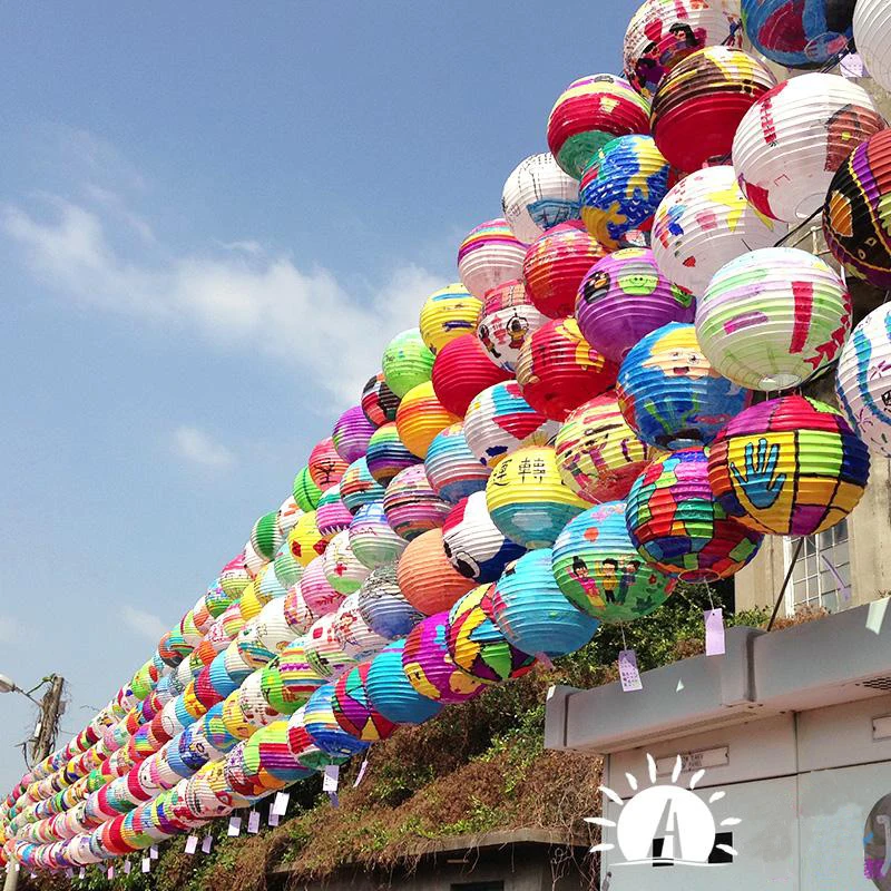 

10pcs/lot 14 Inch 35cm Colorful Wedding Paper Lantern Party DIY Hanging Round Ball Light Decoration Birthday Party Supplies