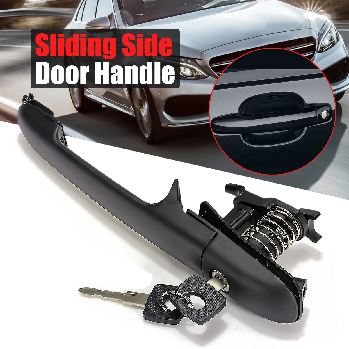 Боковая ручка двери ствол замка с 2 клавишами для Mercedes Sprinter Vito VW LT 1996 2006|lock and lock