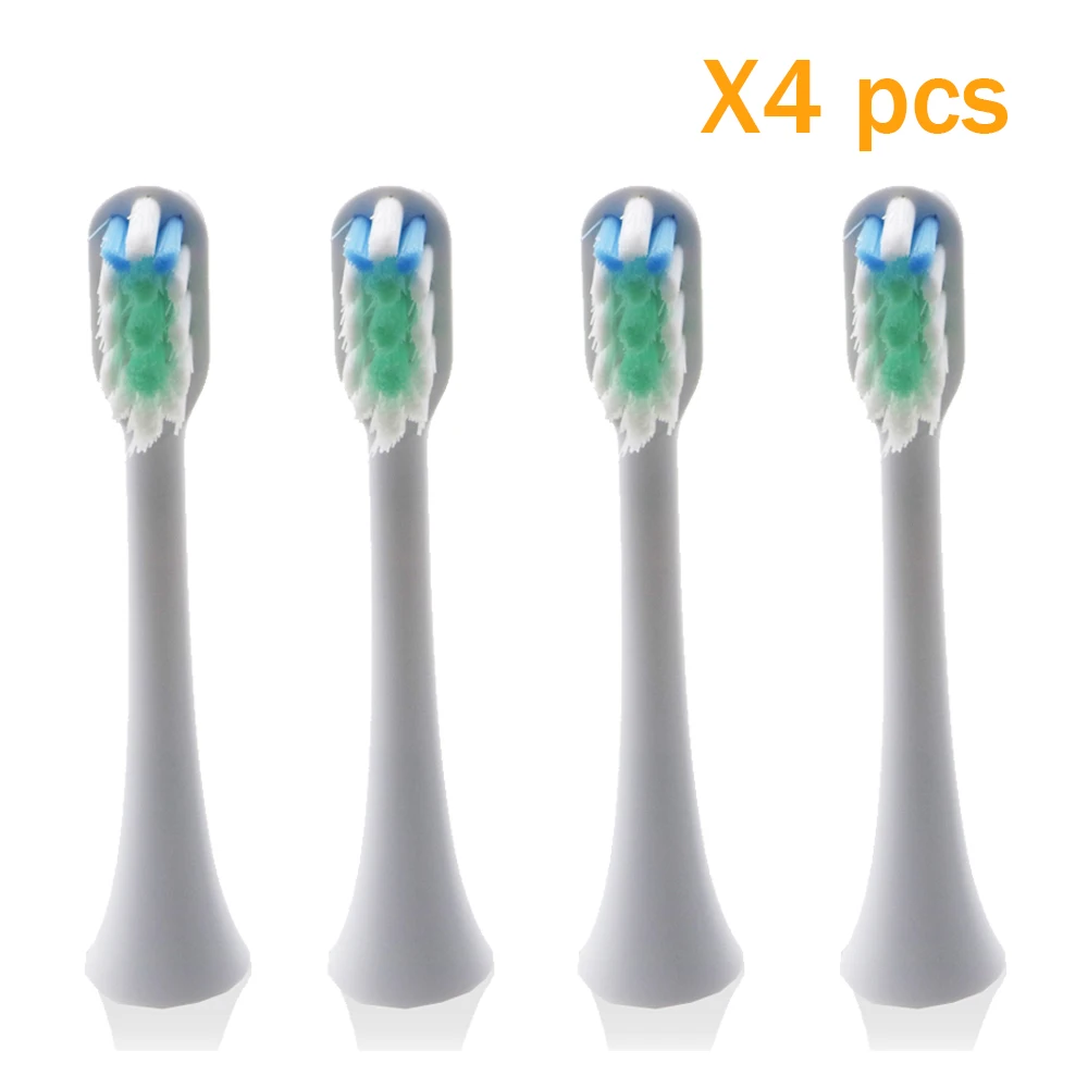 

4pcs Replacement Brush Heads for xiaomi High-density Brilliant Planting Brush Heads for Electric Sonic Toothbrush 2018