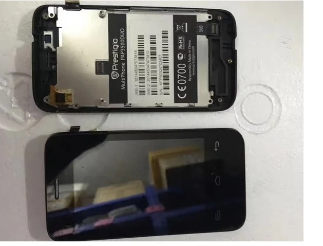 Оригинальный сенсорный ЖК-дисплей в сборе с рамкой для Prestigio MultiPhone PAP3500 DUO 3500