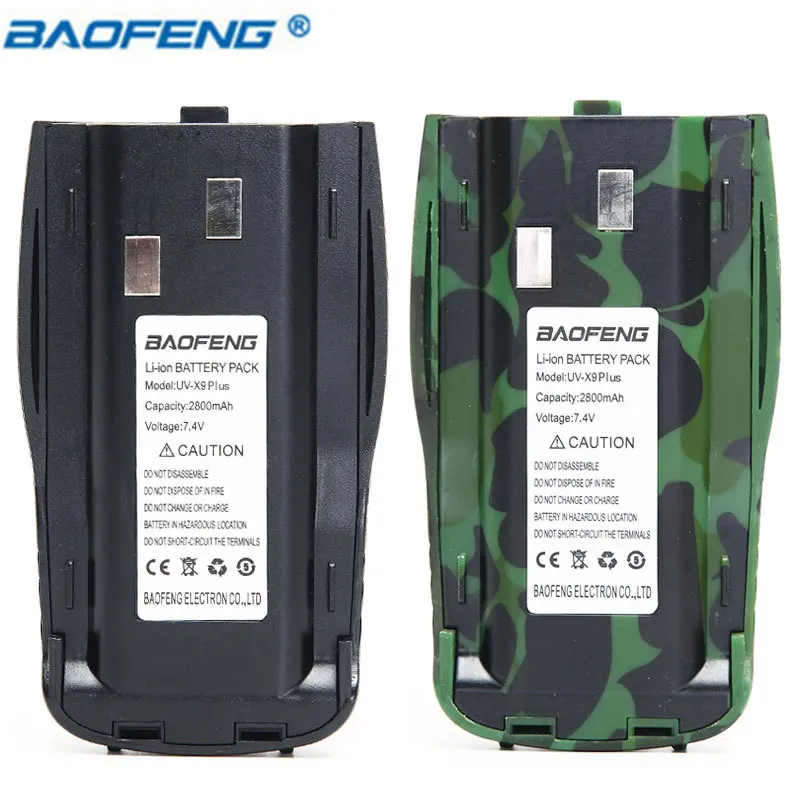 Оригинальный BAOFENG UV X9 Plus 7 4 в 2800 мАч литий ионный аккумулятор большой емкости для