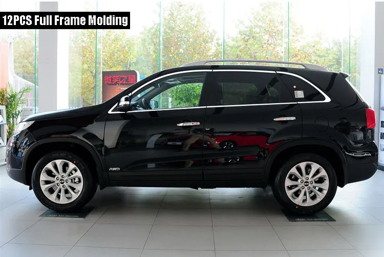 Набор оконные стойки подоконник формовочная отделка точно подходит для Kia Sorento 2009 - Цвет: 09-14 Sorento 12 pcs