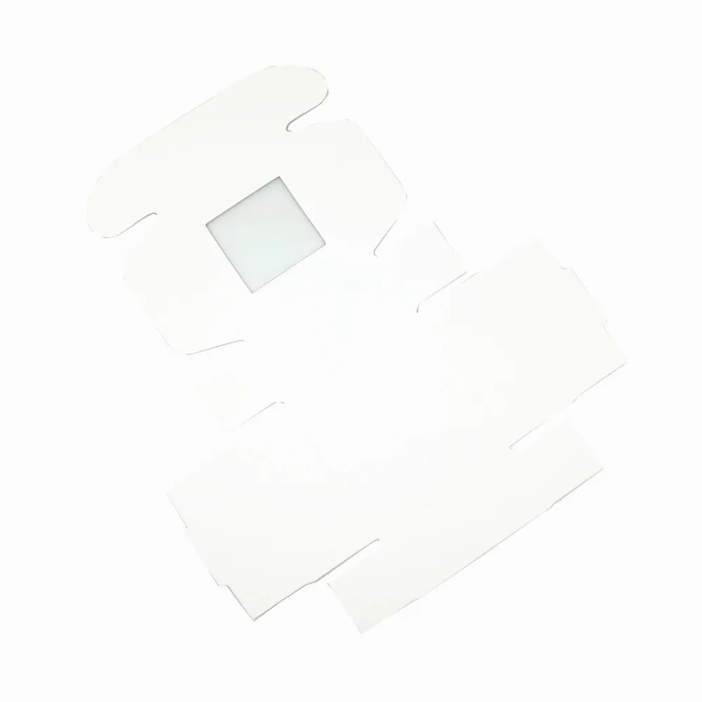 30 шт. белые подарки из крафтовой бумаги с прозрачным окном квадратная складная