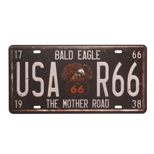 15x30 см лысый орел США R66 номерной знак металлические знаки Ретро Олово плакат Бар