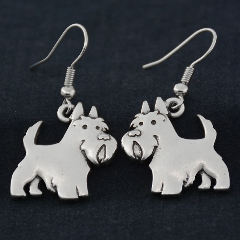 Серьги-подвески Fei Ye PAW в стиле панк шотландский терьер собака очаровательные