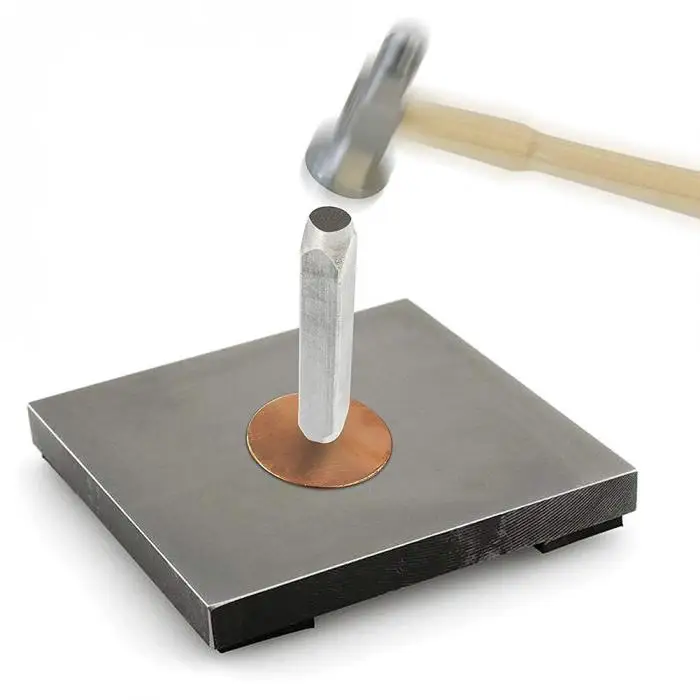 Economical Cross Star Shape Metal Stamp Tool 6mm Head for Customizing Jewelry Clay Art Leathers ds99