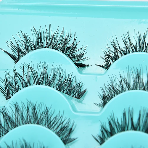 5 пар/лот Новый Для женщин леди из мягкой натуральной ресницы макияж ручной