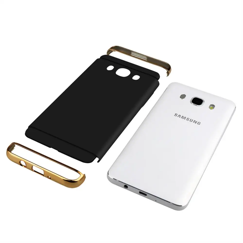 Чехол для Samsung Galaxy J5 2016 j510 J510F Золотой матовый полный защитный противоударный