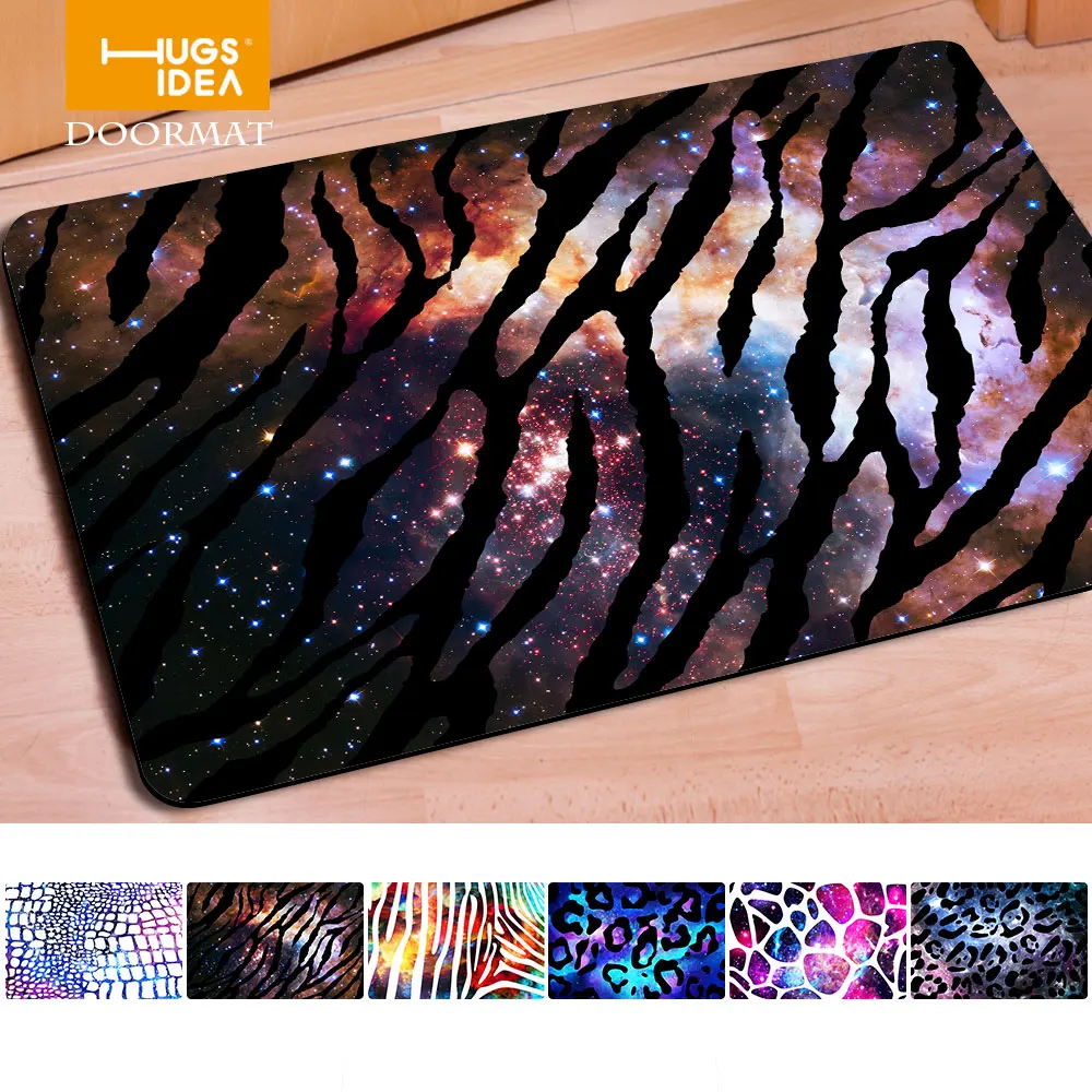 HUGSIDEA Galaxy Space приветствуются леопардовые меховые ковры для украшения дома