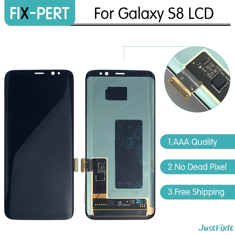 Качественный Оригинальный Для Samsung S8 G950F Plus G955F ЖК дисплей сенсорный дигитайзер в