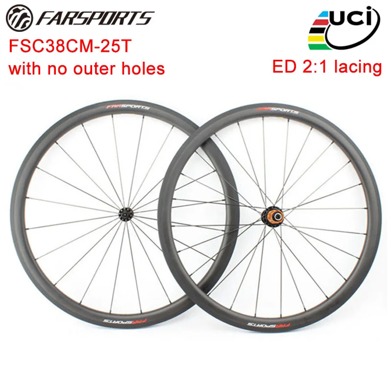 Новое поступление! FSC38CM 25T Farsports велосипедные колеса для гонок легкий вес с ED