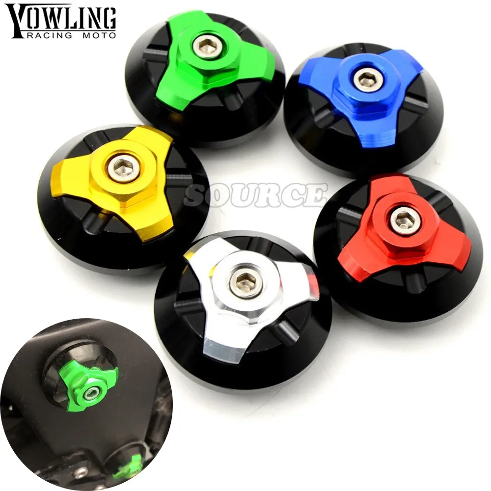 

4pieces Motorcycle Accessories Frame Hole Cover screws for kawasaki NINJA250 NINJA300 NINJA 250 300 Z250SL EX250 2013-2016