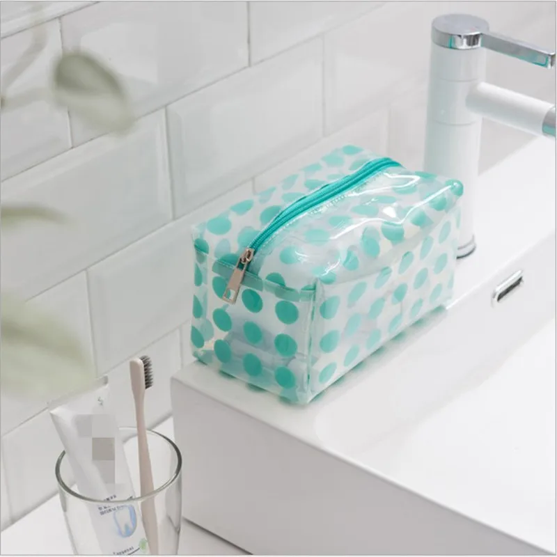 PACGOTH точка шаблон макияж сумки прозрачный ПВХ косметичка дорожный Органайзер