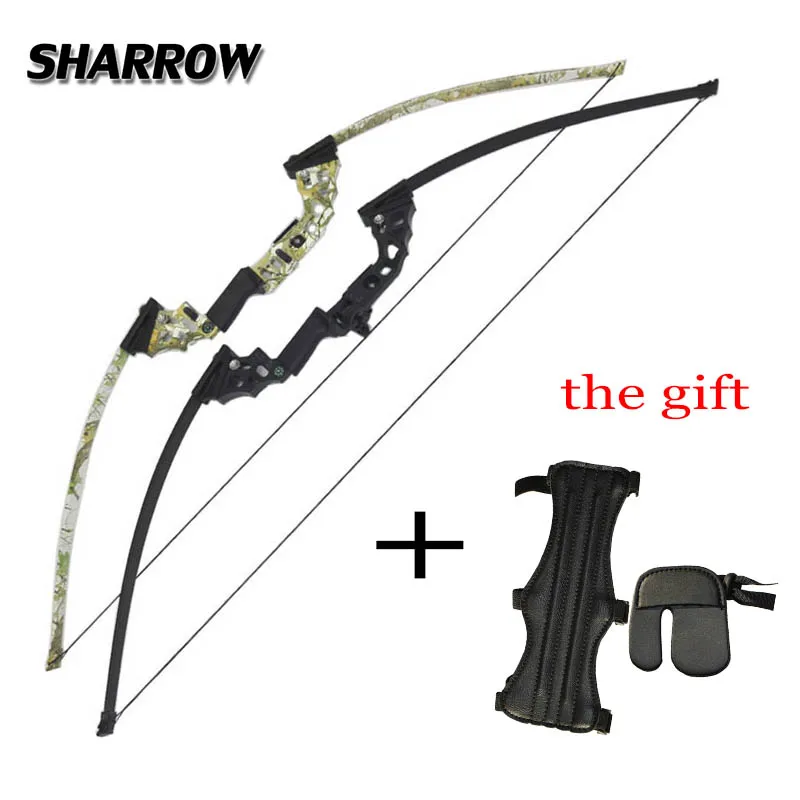 51 inch Archery Hunting Bow Right Hand 40lbs Fishing Bow CNC Alloy Riser Arcehry Hunting Straight Long Bow Outdoor Shooting fish