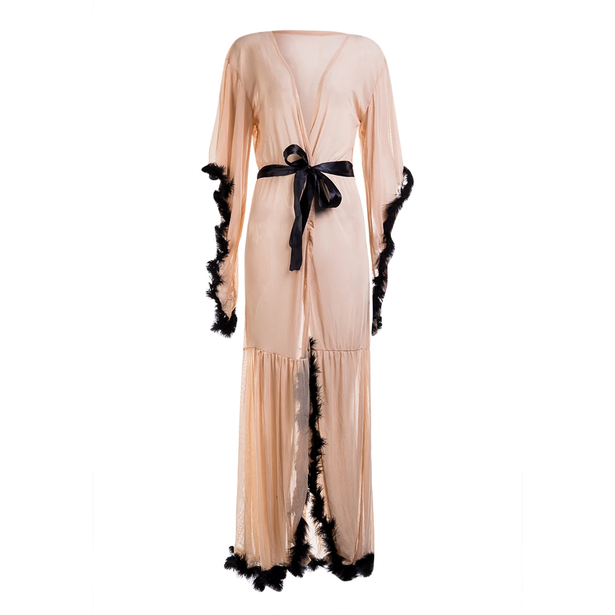 Женское длинное меховое платье одежда для сна бальное женская | Тематическая и