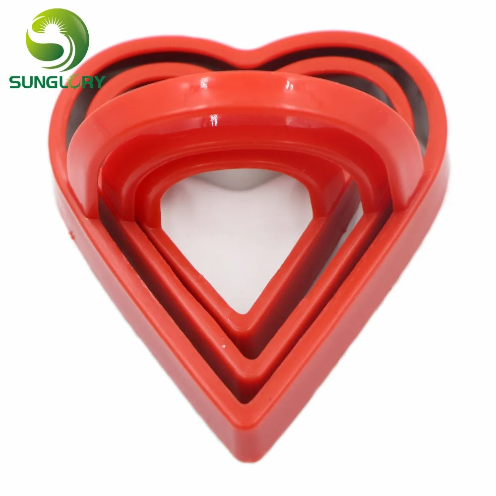 3 шт. резак для печенья из нержавеющей стали с пластиковой ручкой | Дом и сад