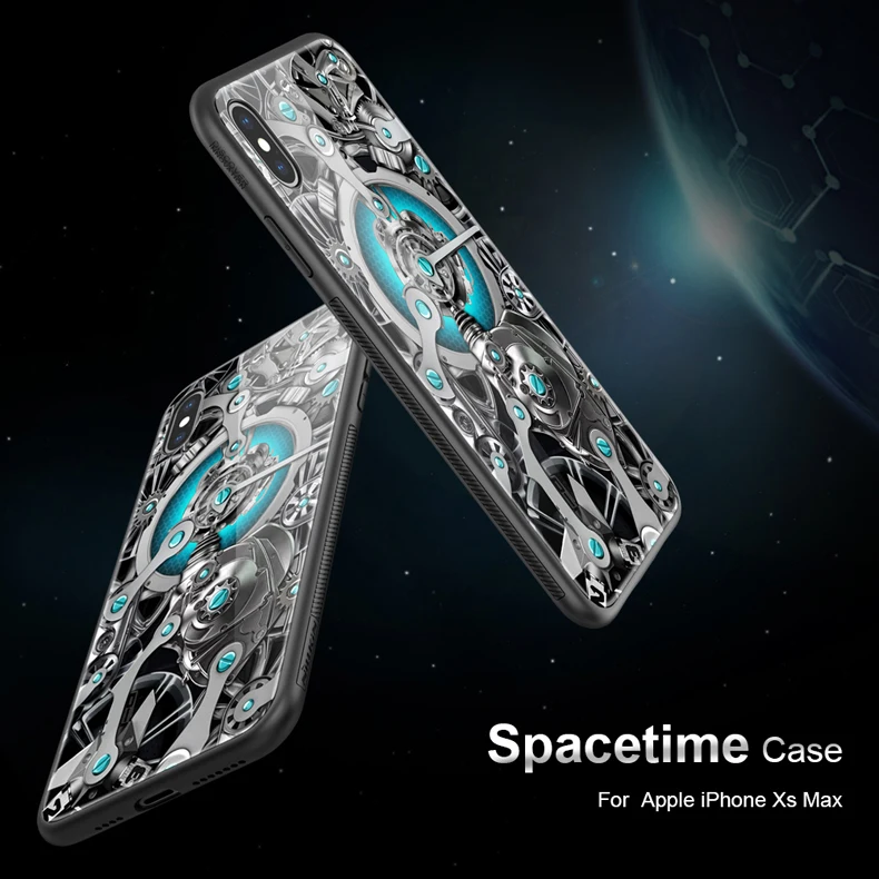Чехол для iPhone X XS XR XS Max чехол из закаленного стекла Nillkin модный ретро стеклянный чехол для телефона s для iPhone X XS XR XS Max задняя крышка