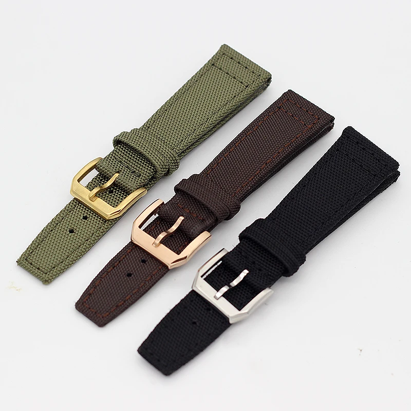 Нейлоновый ремешок для часов IW C Portofino Portugieser Da Vinci Pilot's watch Band 20 мм 21 22 Мужские