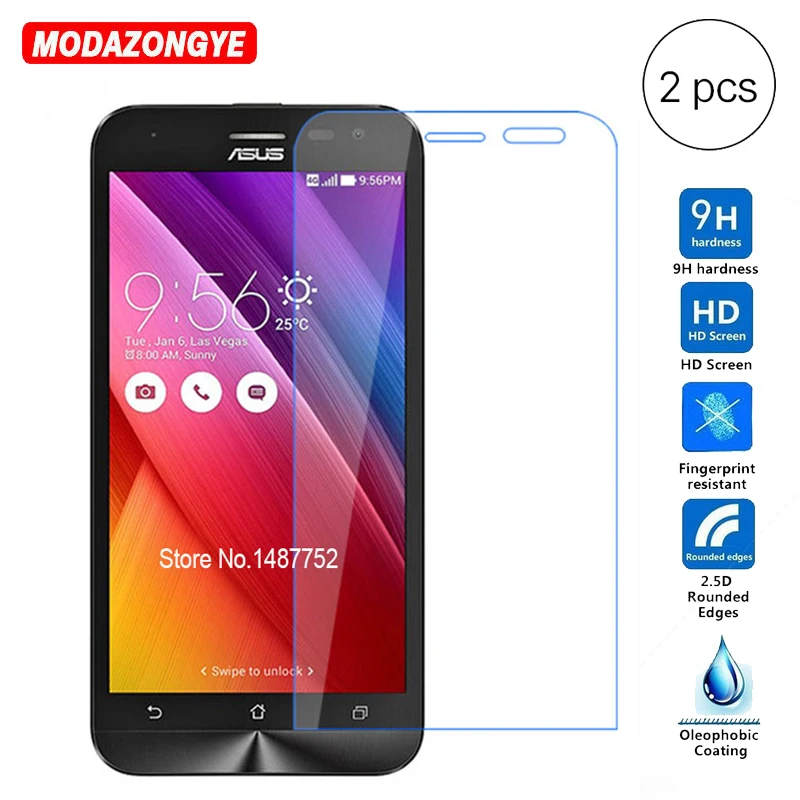 Закаленное стекло для Asus Zenfone 2 Laser ZE500KL шт. защитная пленка экрана Защитное Z00ED ZE