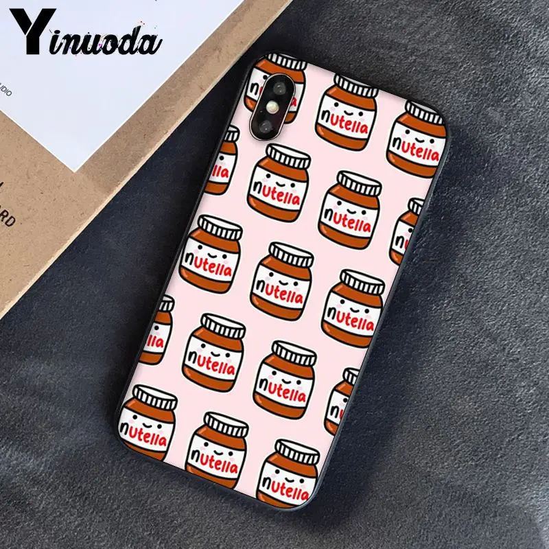 Чехол Yinuoda funny food Chocolate Nutella PhoneCase для iphone SE 2020 5 5Sx 6 7 7plus 8 8Plus X XS MAX XR 10 | Мобильные