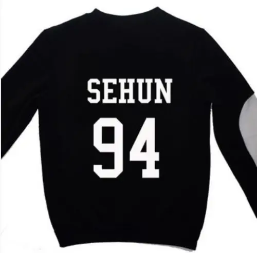 Mainlead Kpop Exo толстовки Новые унисекс белый черный EXO SBS Корея тонкие толстовки Модные - Цвет: SEHUN
