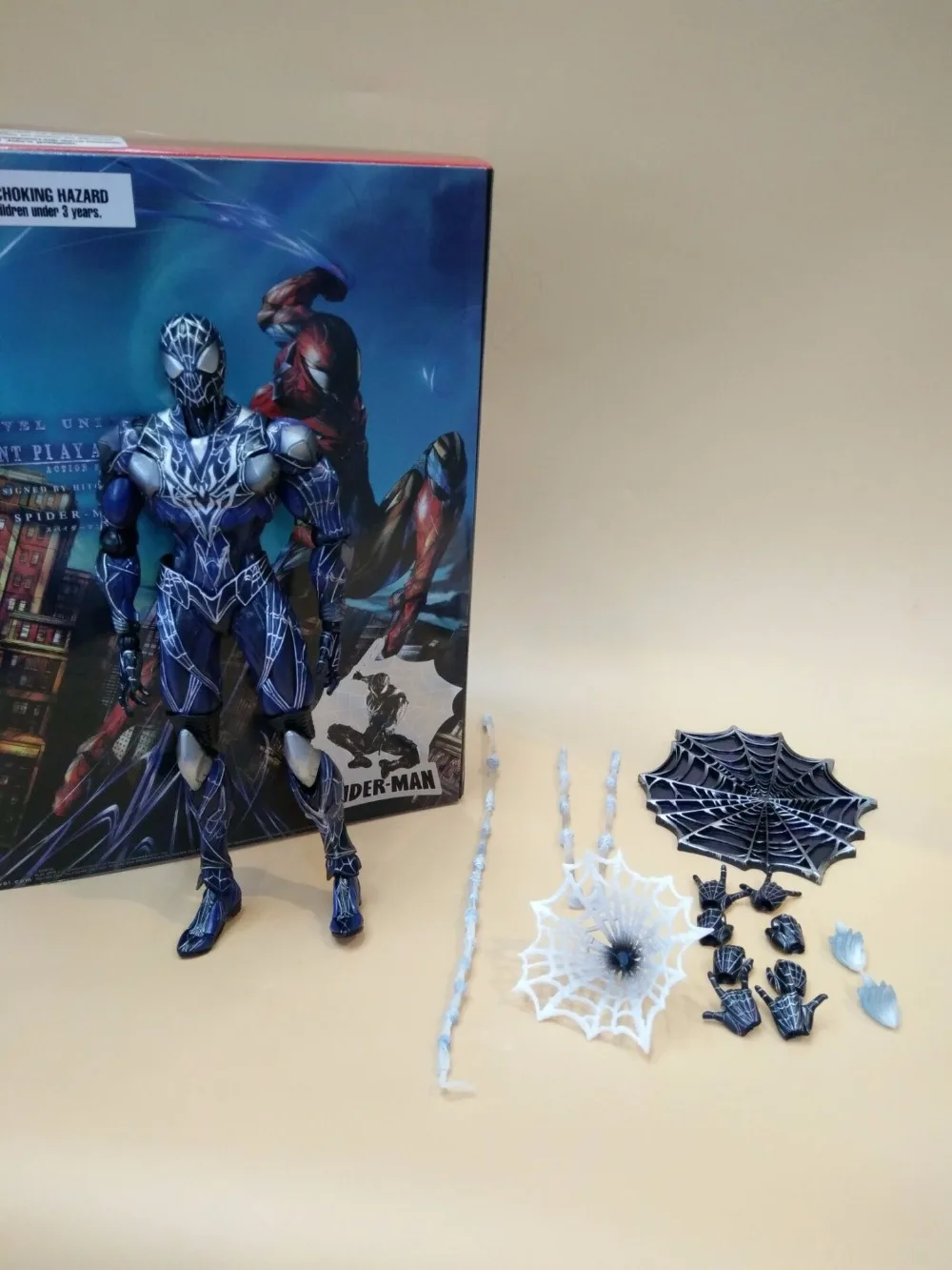 Play Arts Spider Blue Ver Venom PA Secret Wars Peter Parker 27 см ПВХ экшн-фигурка Kai Figure | Игрушки и хобби