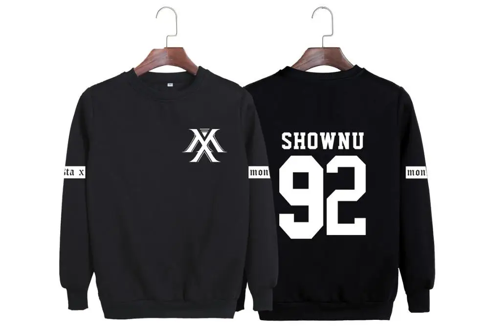 MONSTA X combinationI. M fuente base mostrar heng yuan hao primero con los hombres y mujeres que sirven a ronda cuello de lana | Мужская