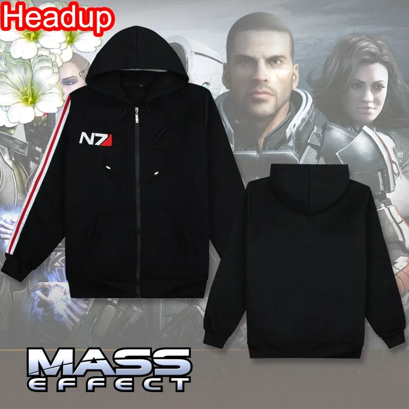 N7 Mass Effect 3 Толстовка Для мужчин систем военный альянс эмблема игра свитер куртка WO