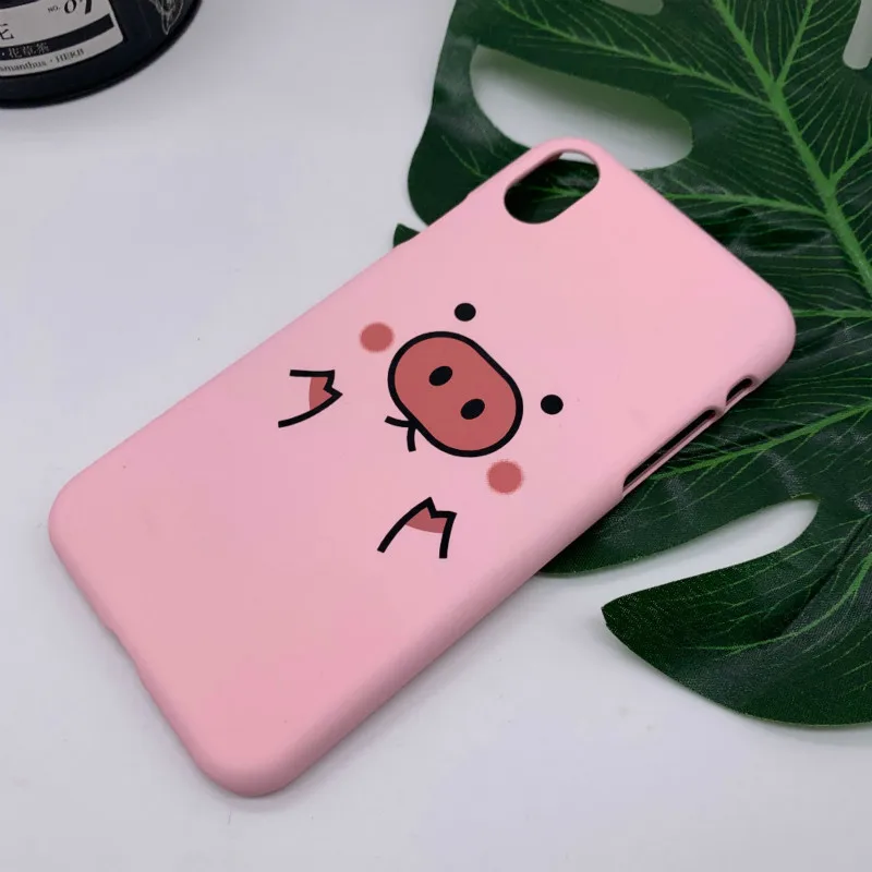 Xindiman матовый чехол для телефона iphone5s 6 6s plus Жесткий ПК милый мультяшный с надписью