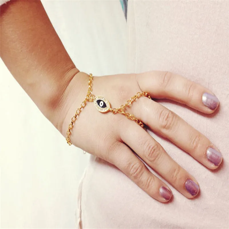 Модный женский уникальный браслет с изображением сглаза|Цепочки и браслеты| |