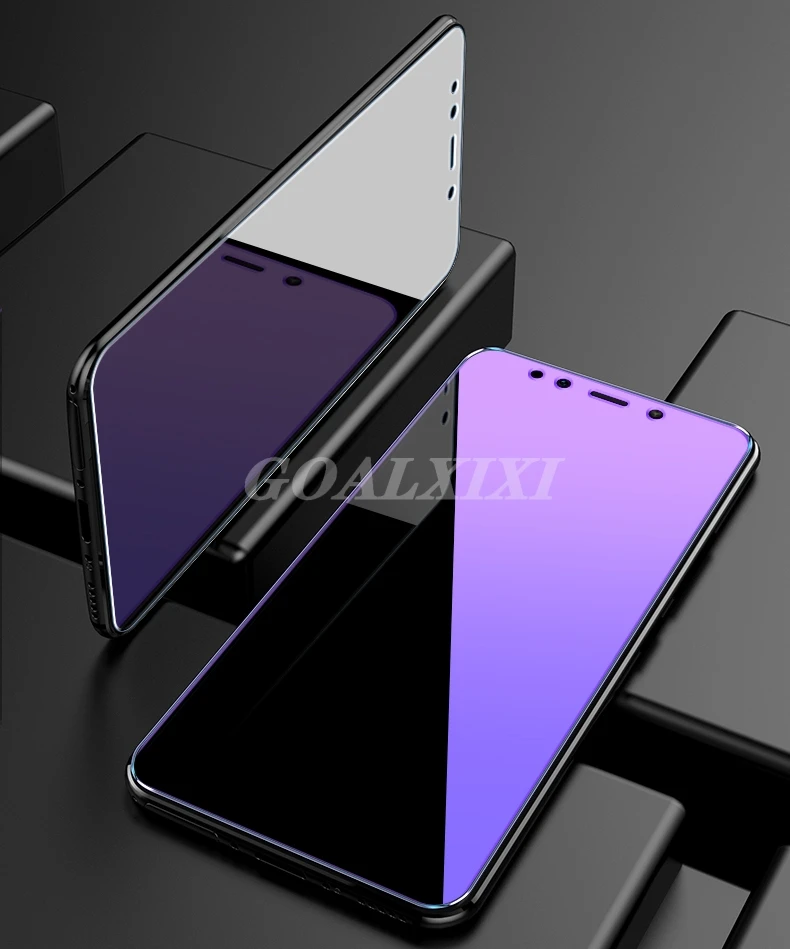 Закаленное стекло с защитой от синего и фиолетового света для Xiaomi Redmi Note 7 6 5 Pro Plus 6A