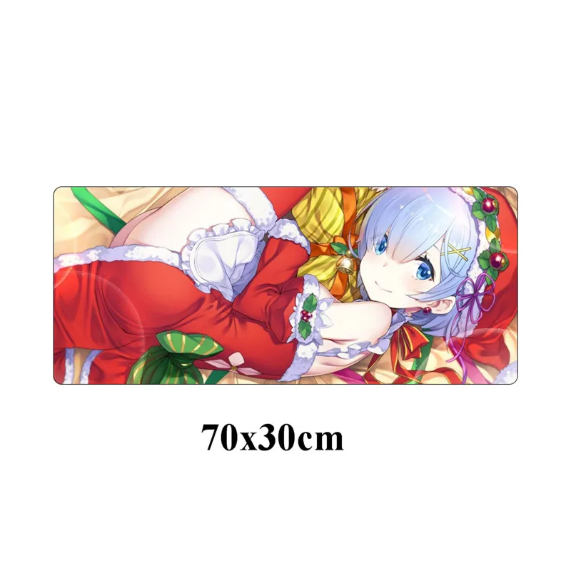 NO.4 Большой коврик для мыши 70x30 см с японским аниме Rem, Сексуальный игровой коврик для мыши для девушек, геймерский коврик для клавиатуры Otaku, прочный коврик для ноутбука, компьютерного стола - Цвет: NO.4