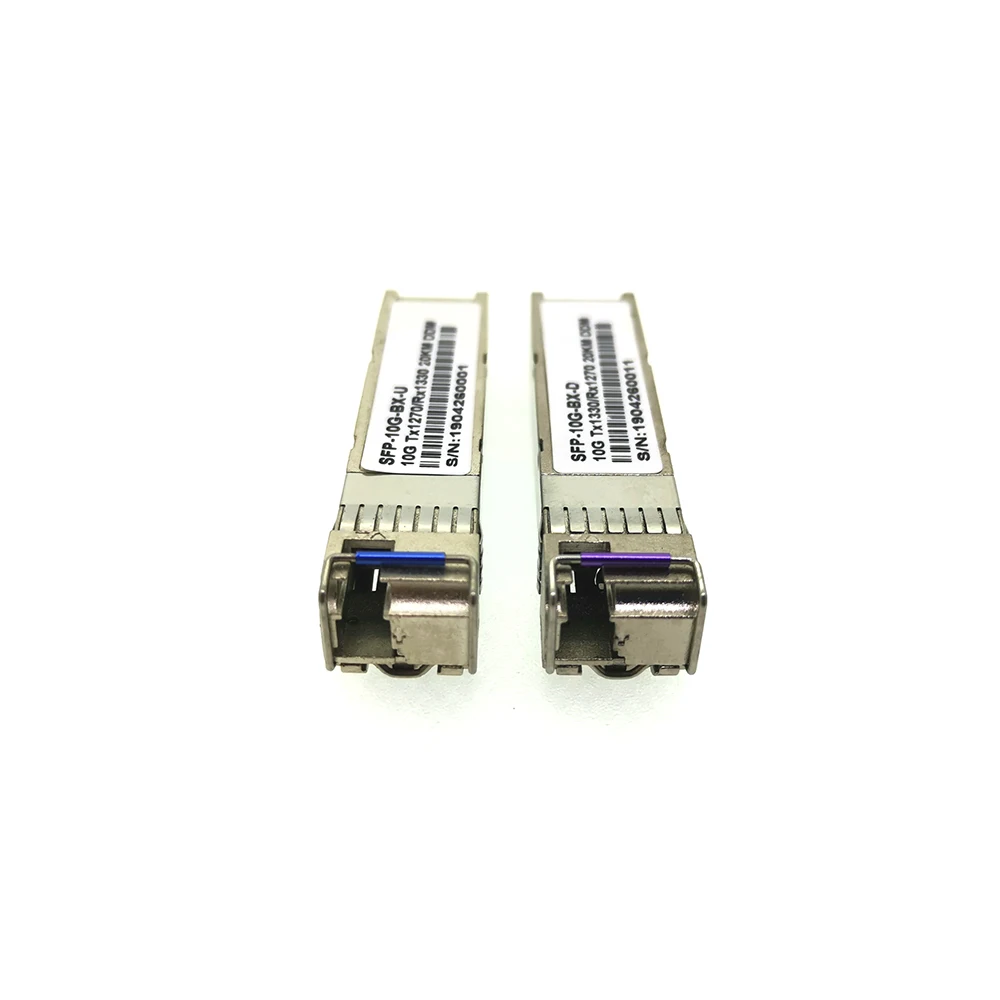 1 пара 10 г SFP+ BIDI 20 км 1270 нм/1330 нм LC Разъем 10 г SFP moudle трансивер одномодовый одиночный волокно
