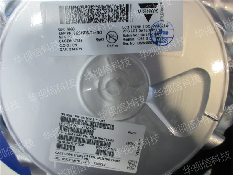 SI2342DS T1 GE3 MOSFET 8В Vds 5В Vgs SOT 23 чип|Светодиодные чипы| |