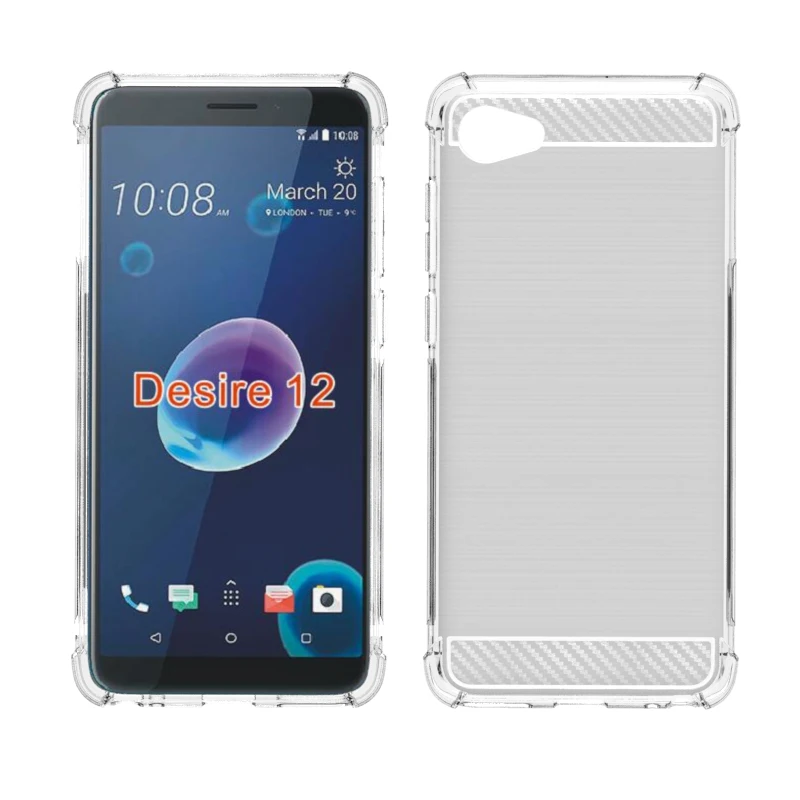 Бренд gligle противоударный умный Мягкий ТПУ чехол для htc Desire 12