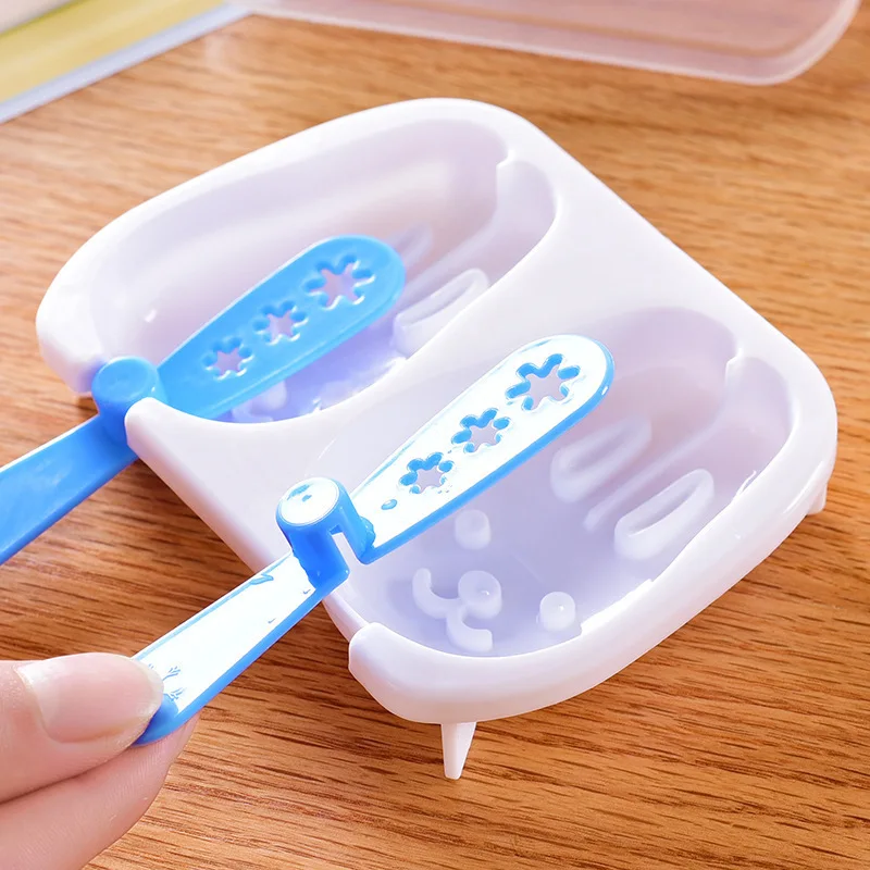 2 полостей силиконовые Морозильник Мороженое милый зайчик снеговик DIY ручной