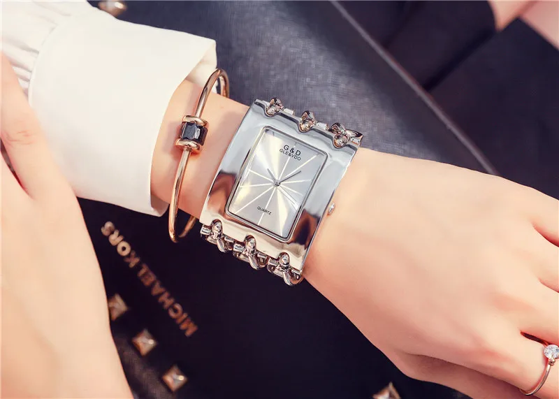 G& D женские наручные часы серебряные кварцевые часы Relogio Feminino Reloj Mujer женские часы лучший бренд роскошные часы подарок для женщин