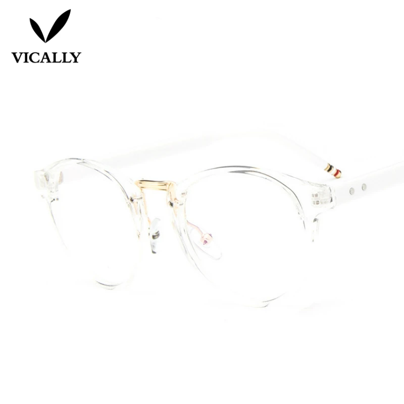 Винтаж очки ретро Для мужчин женщин прозрачные линзы Оправы для очков Nerd Anti UV