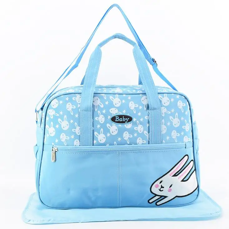 T6324-sky blue Водонепроницаемый мама Материнство мешок для прогулочной детской коляски многофункциональные сумки Детские Пеленки сумки Детский дорожный с молнией - Цвет: T6324-sky blue