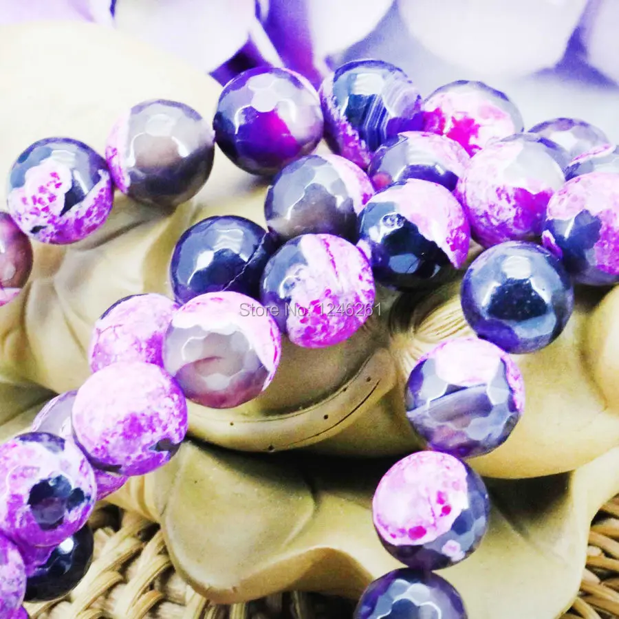 Бижутерия разноцветные Ониксовые бусины розовые и черные круглые сделай сам