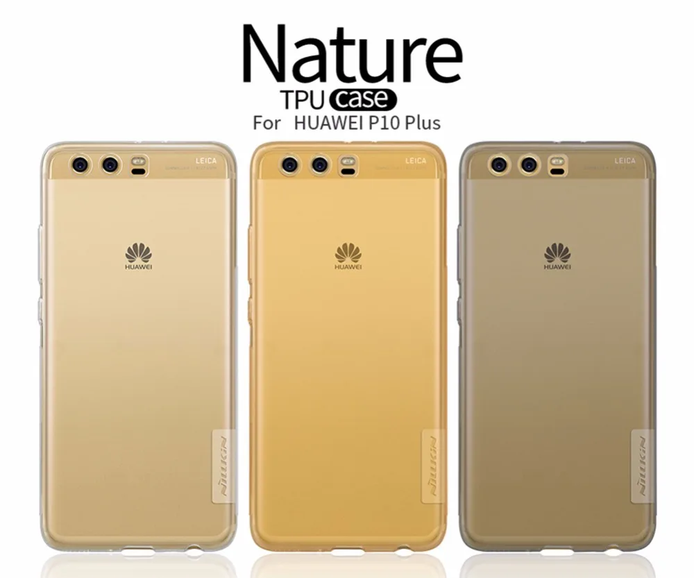 Huawei P10 Плюс Case NILLKIN Природа ясно ТПУ Ultra Thin для huawei p10 плюс 5.5 дюймов Мягкий Задняя
