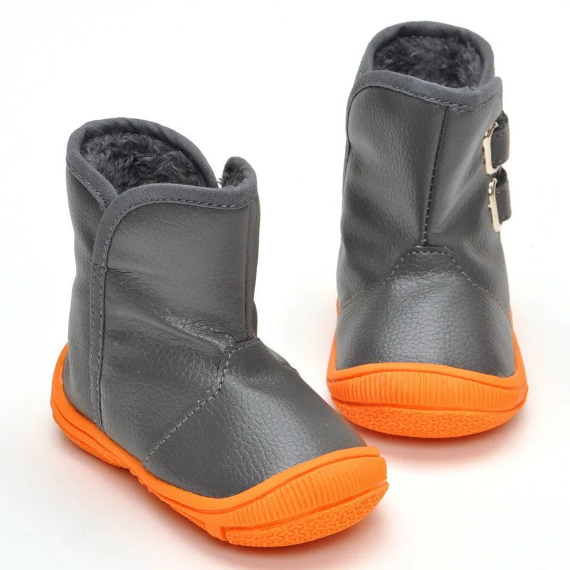 Зима прилив мужчин и женщин детские pu кожаные водонепроницаемые Martin снегоступы