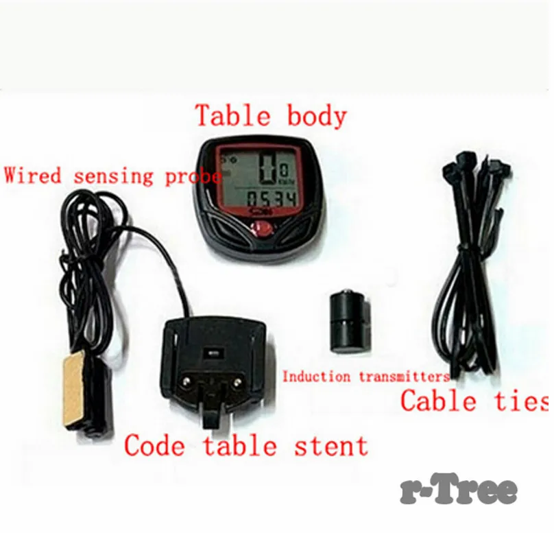 Bike Computer S548B Waterproof LCD Bicycle Display Odometer Speedometer 14 Functions odometer stopwatch BCP0101 | Спорт и