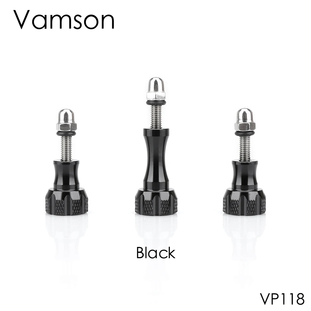 VP118-Black Vamson для GoPro Hero 7 6 5 для Eken h9 гайка для большого пальца алюминиевый сплав крепление для DJI OSMO для Xiaomi Yi Lite 4K аксессуар VP118 - Цвет: VP118-Black