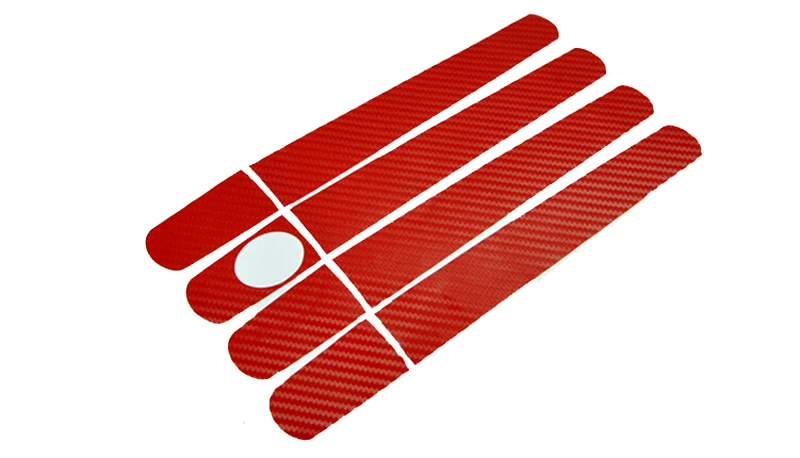 4 цвета шт. наклейки на дверные ручки автомобиля из углеродного волокна защитный