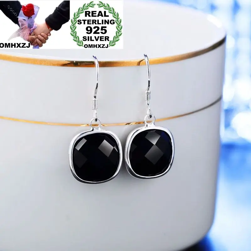 

Серьги OMHXZJ из серебра 925 пробы с квадратным цирконом, 18 карат